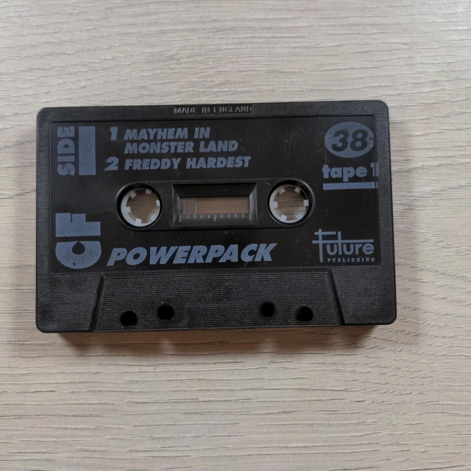 The CF Power Pack Tape 38 Commodore 64 C64 Video Game Cassette Tested & Working