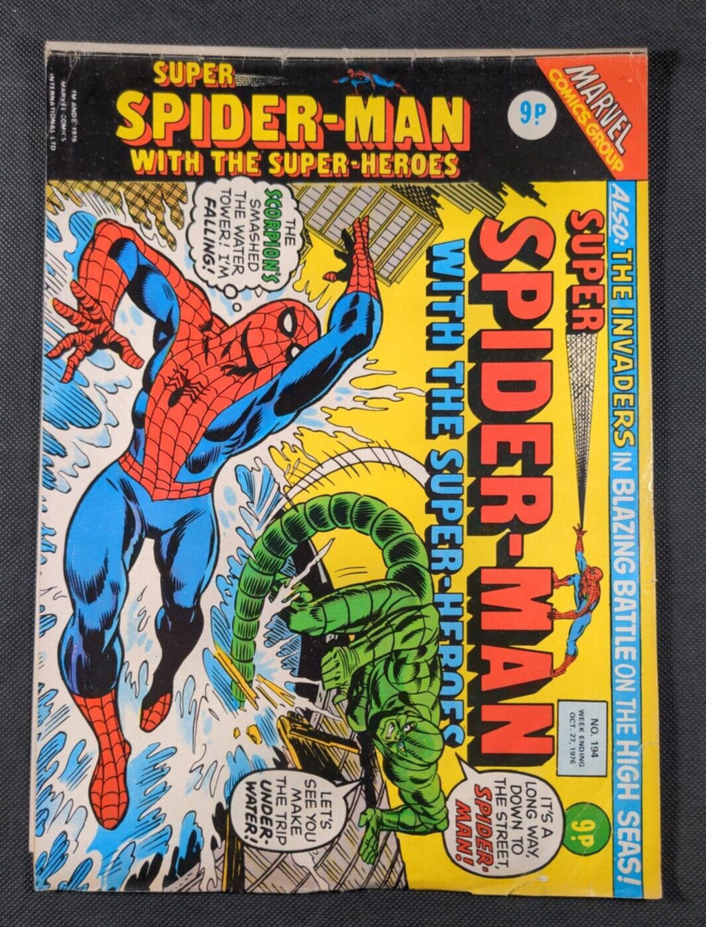 Marvel Comics  - Super Spider Man - Issue No 194 October 1976 - Retrorama UK