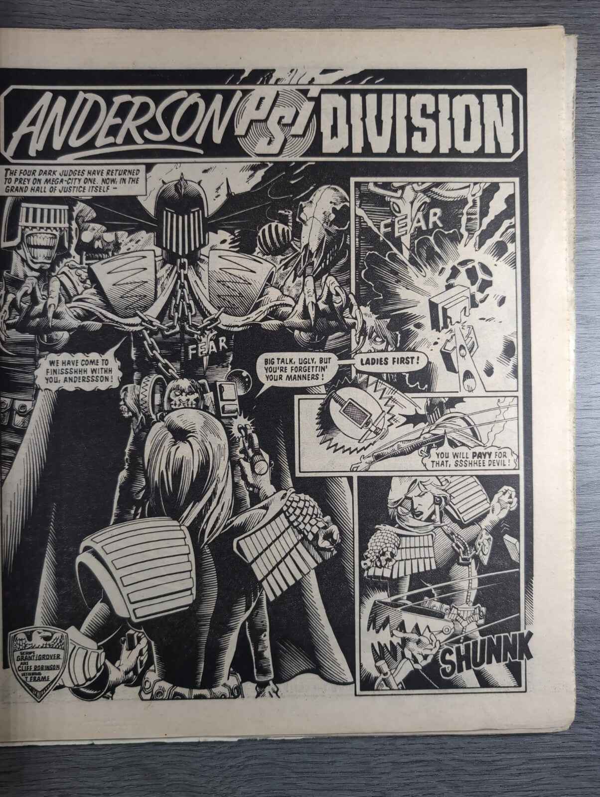 2000AD Prog 424 Featuring Judge Dread Comic 29th June 1985 Vintage Retro Comic