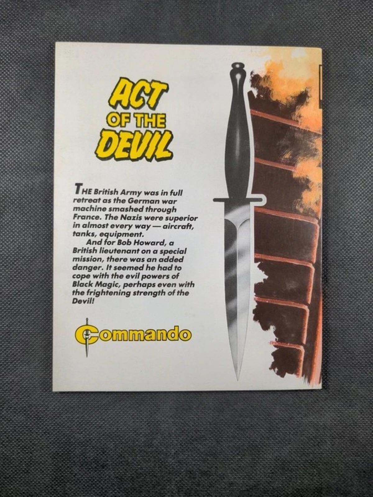 Commando Comic Issue Number 2732 Act Of The Devil - Retrorama UK