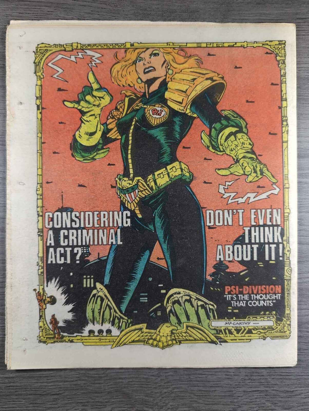 2000AD Prog 414 Featuring Judge Dread Comic 20 April 1985 Vintage Retro Comic