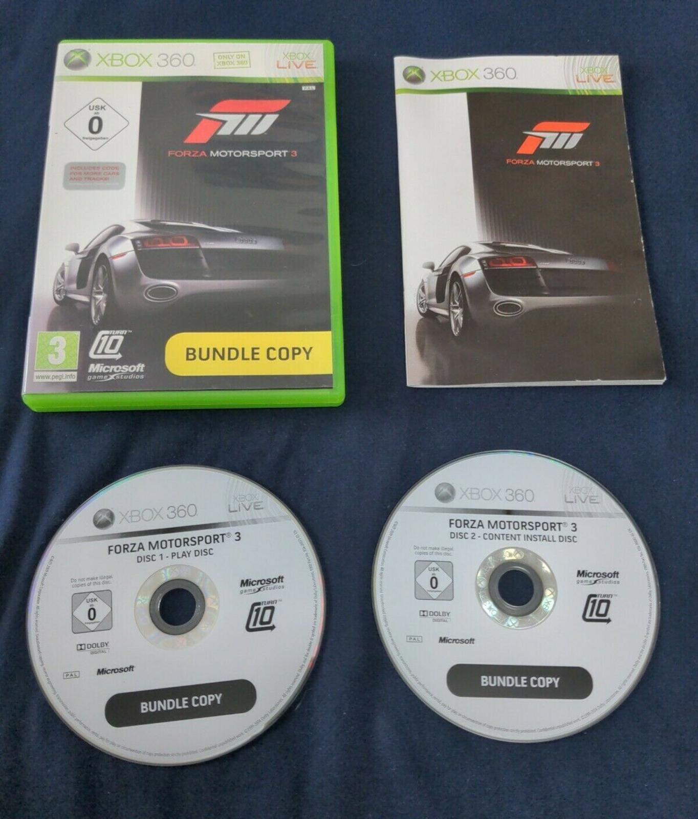 Forza Motorsport 3 Microsoft Xbox 360 Game PEGI 3+ Racing Very Good Condition