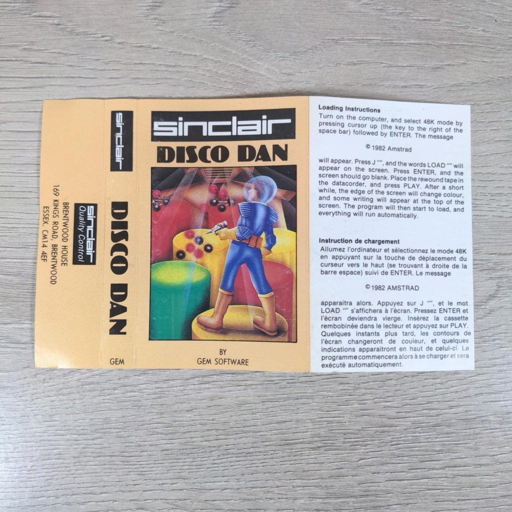 Disco Dan ZX Spectrum Game Cassette Gem Software Tested & Working