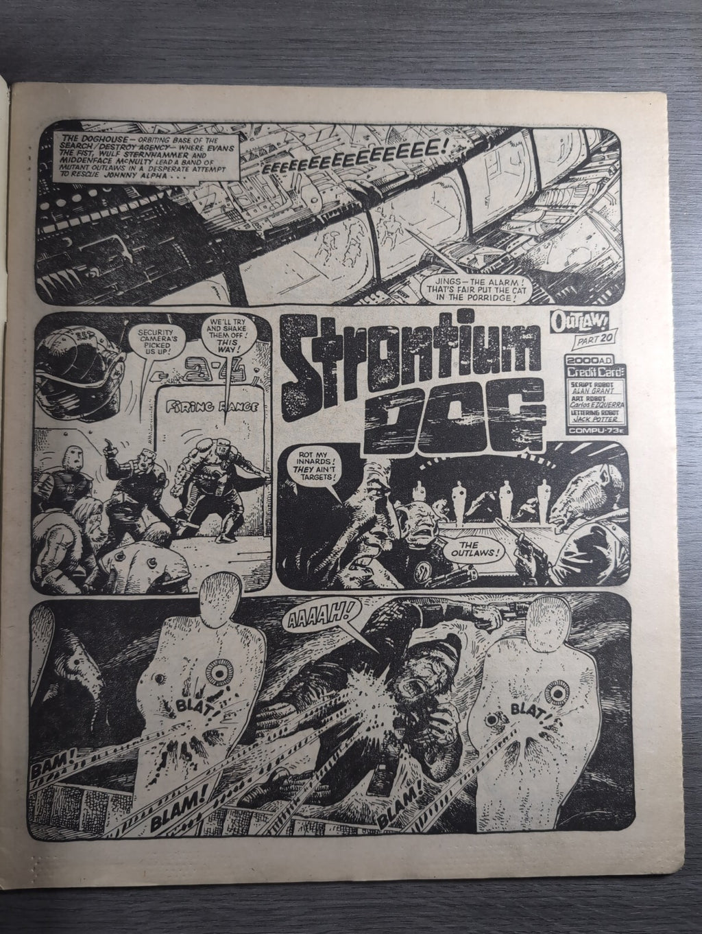 2000AD Prog 382 Featuring Judge Dredd Comic 8th Sept 1984 Vintage Retro Comic