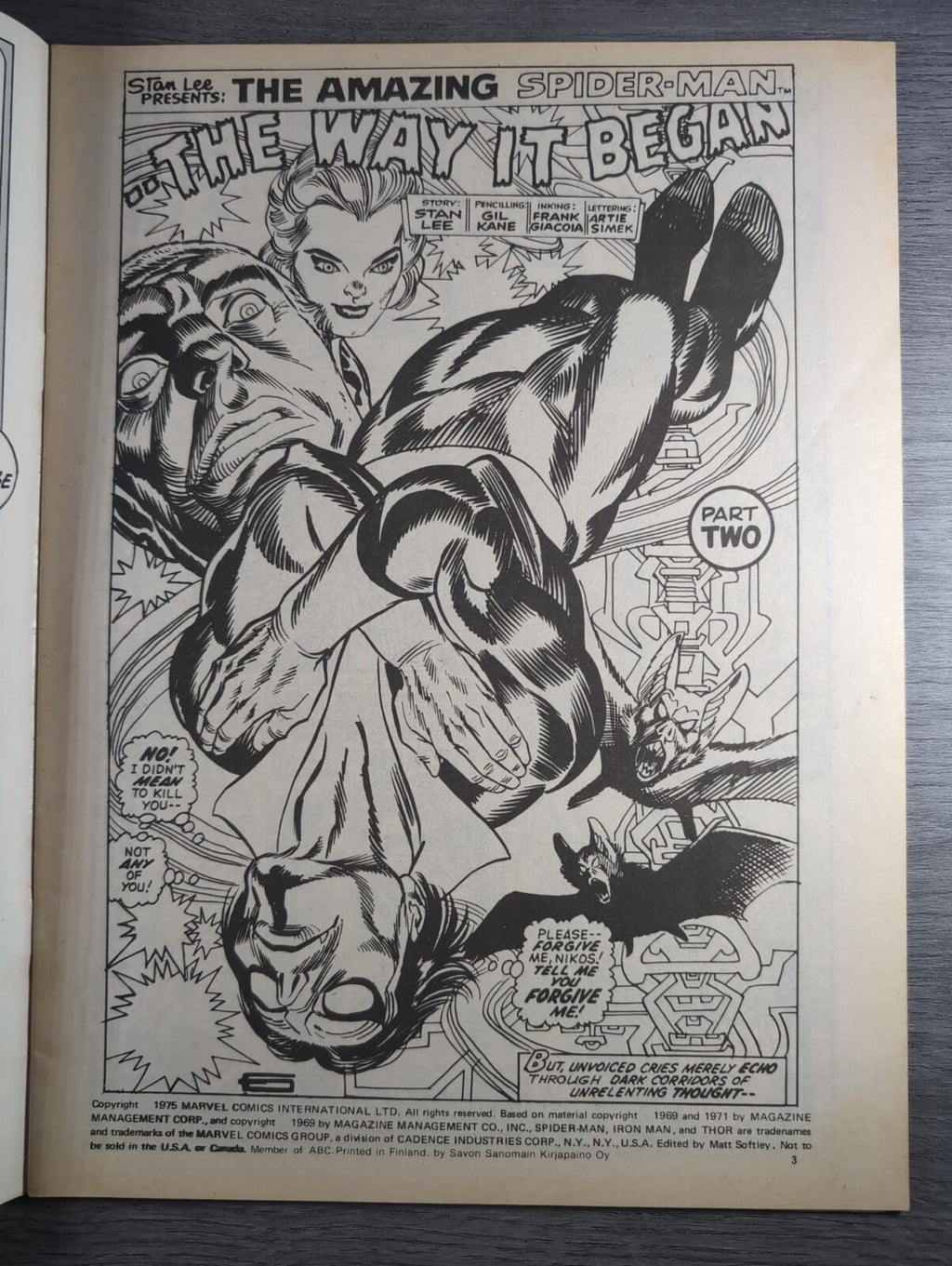 Spider-Man Comics Weekly No 142 Marvel Comics UK 1st November 1975 Vintage Comic