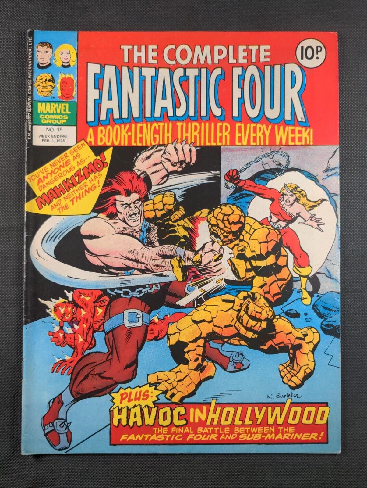 Marvel Comics  The Complete Fantastic Four  Issue No 19 February 1978 Vintage