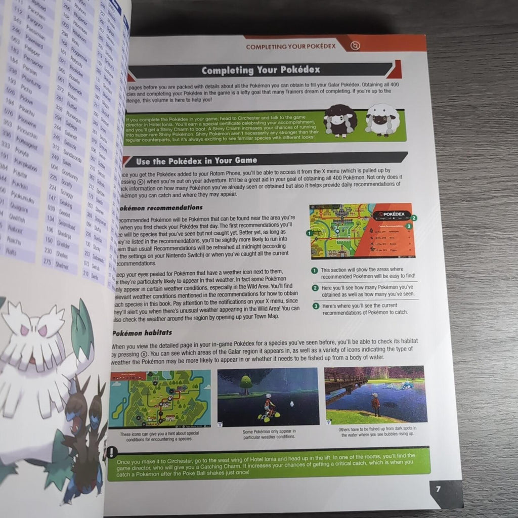 Pokémon Sword and Pokémon Shield: The Official Galar Region Pokédex Guide Book
