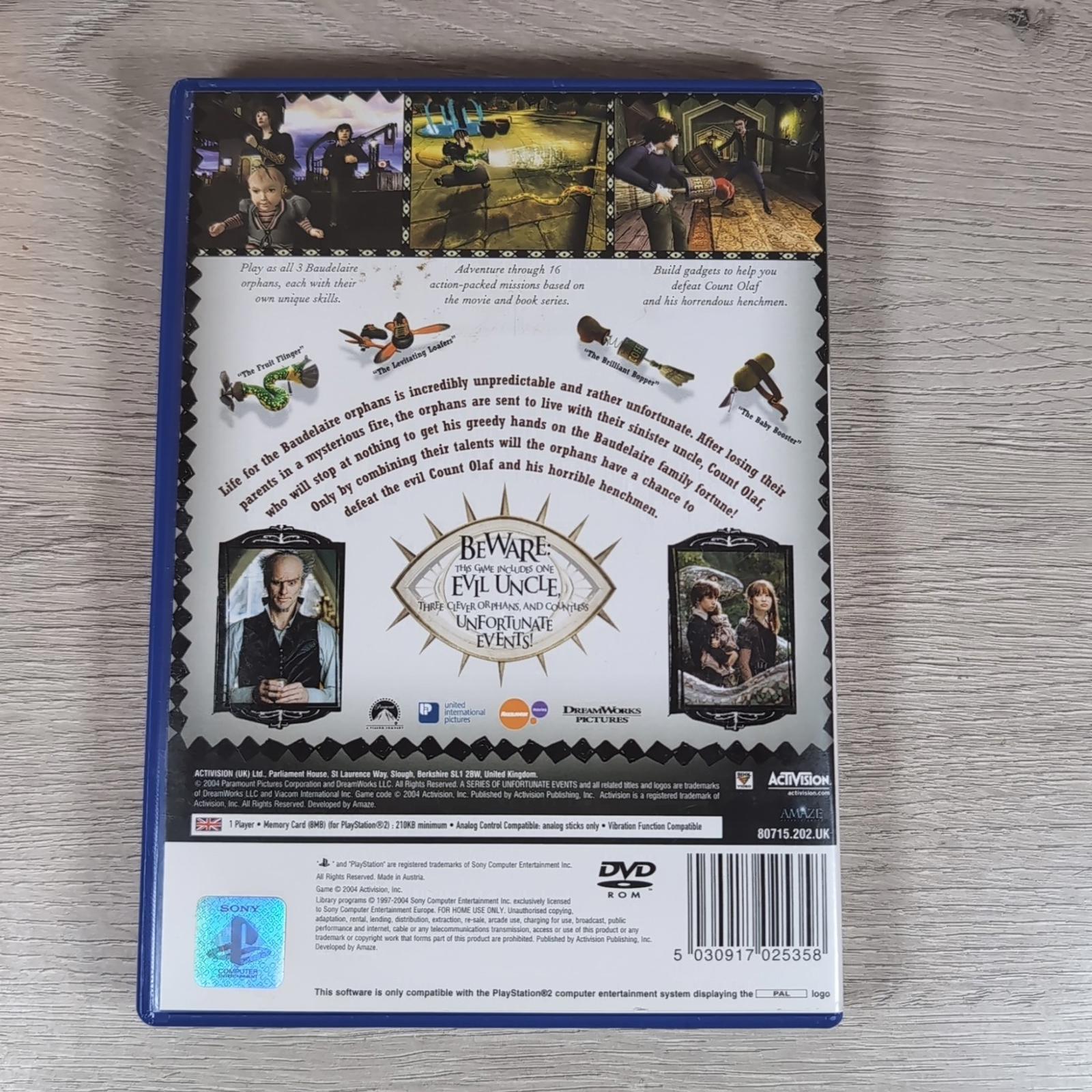 Lemony Snickets A Series Of Unfortunate Events Playstation 2 PS2 Game Tested