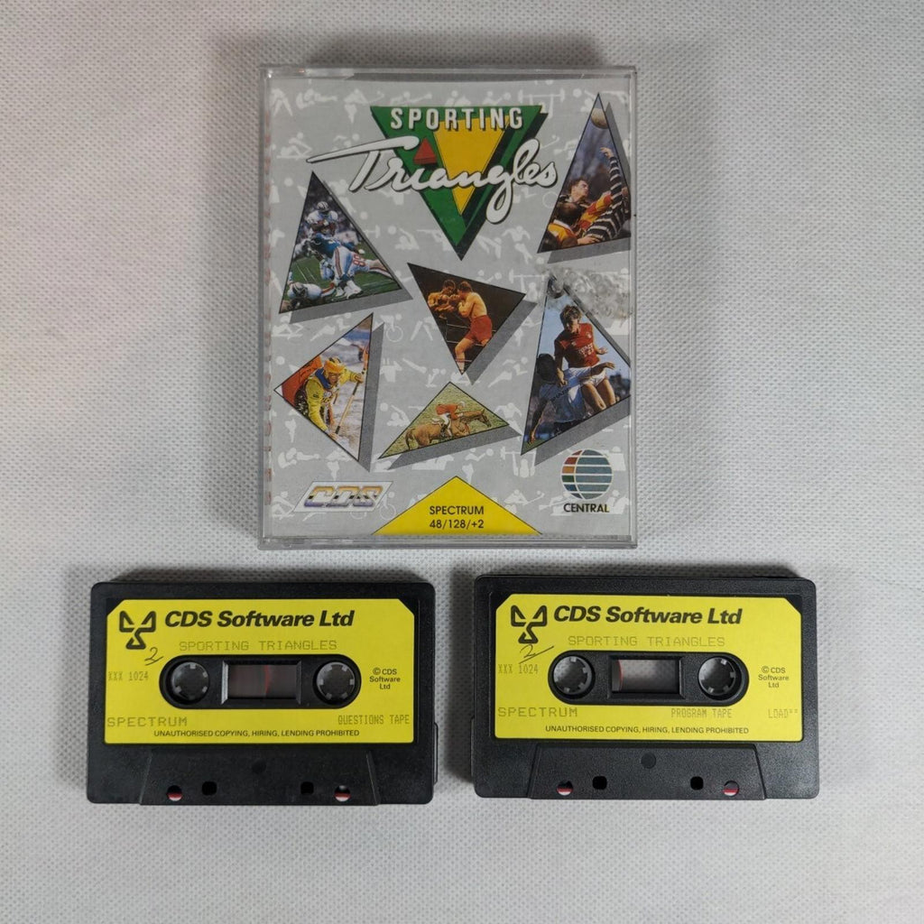Sporting Triangles ZX Spectrum 48K 128K Game Cassette Tested & Working