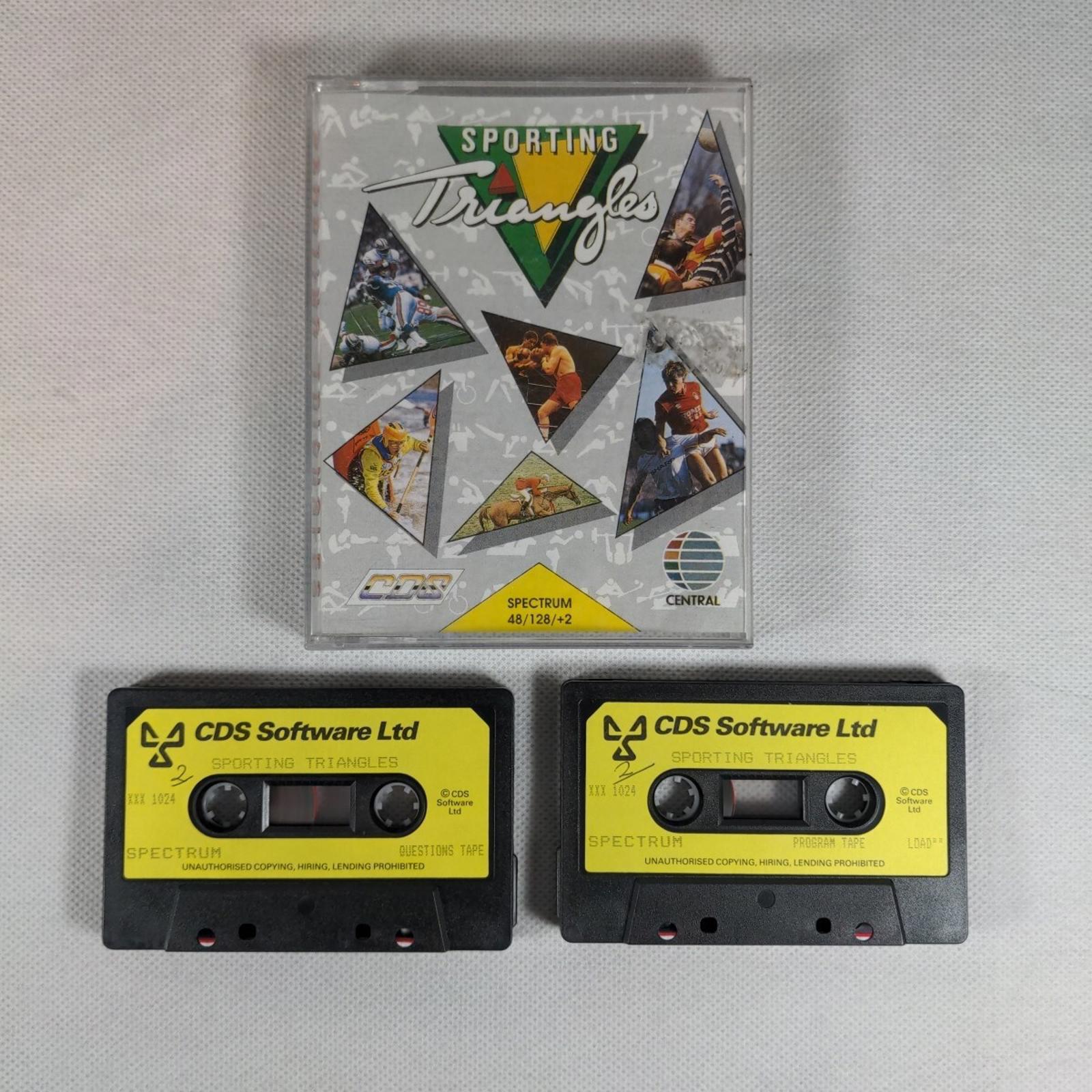 Sporting Triangles ZX Spectrum 48K 128K Game Cassette Tested & Working