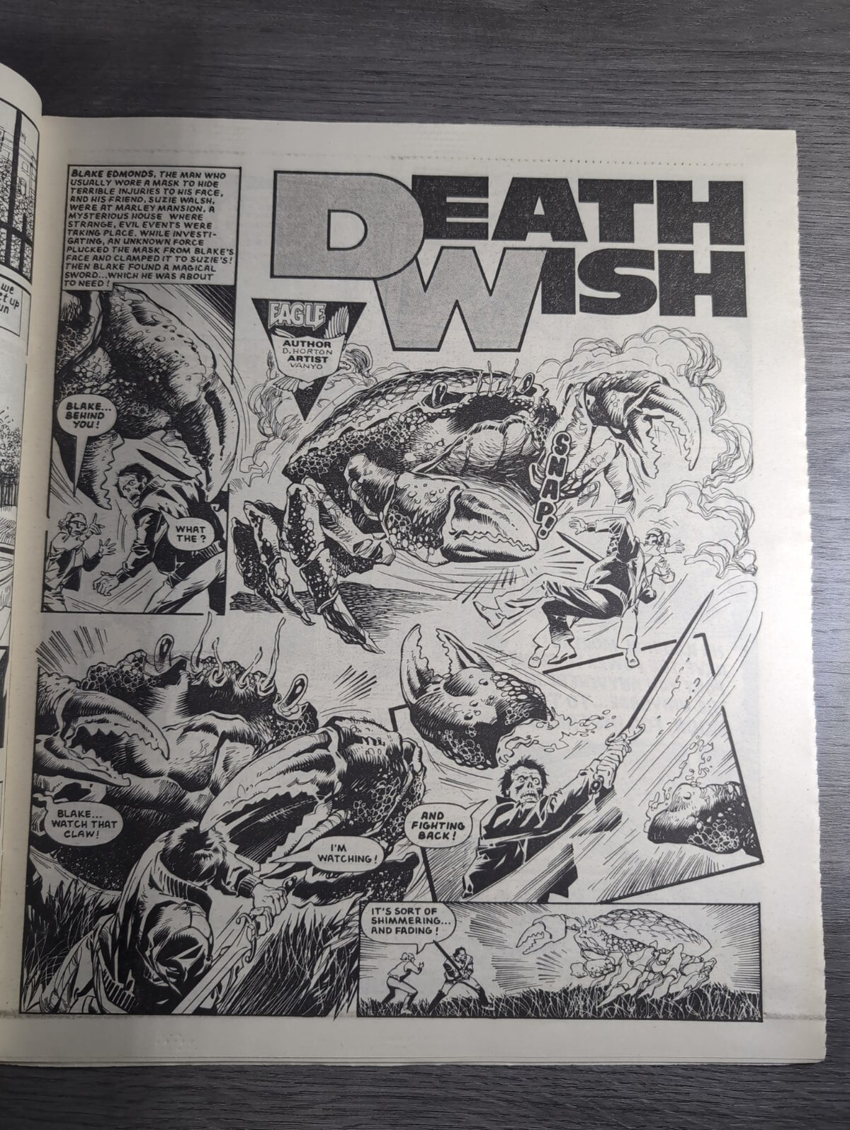 Eagle Comic Issue No. 240 25th October 1986 Vintage Retro UK Comic