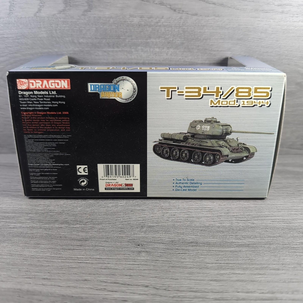Dragon Armor T34/85 MOD 1944 German Army Poland 1944 1:72 Scale Model