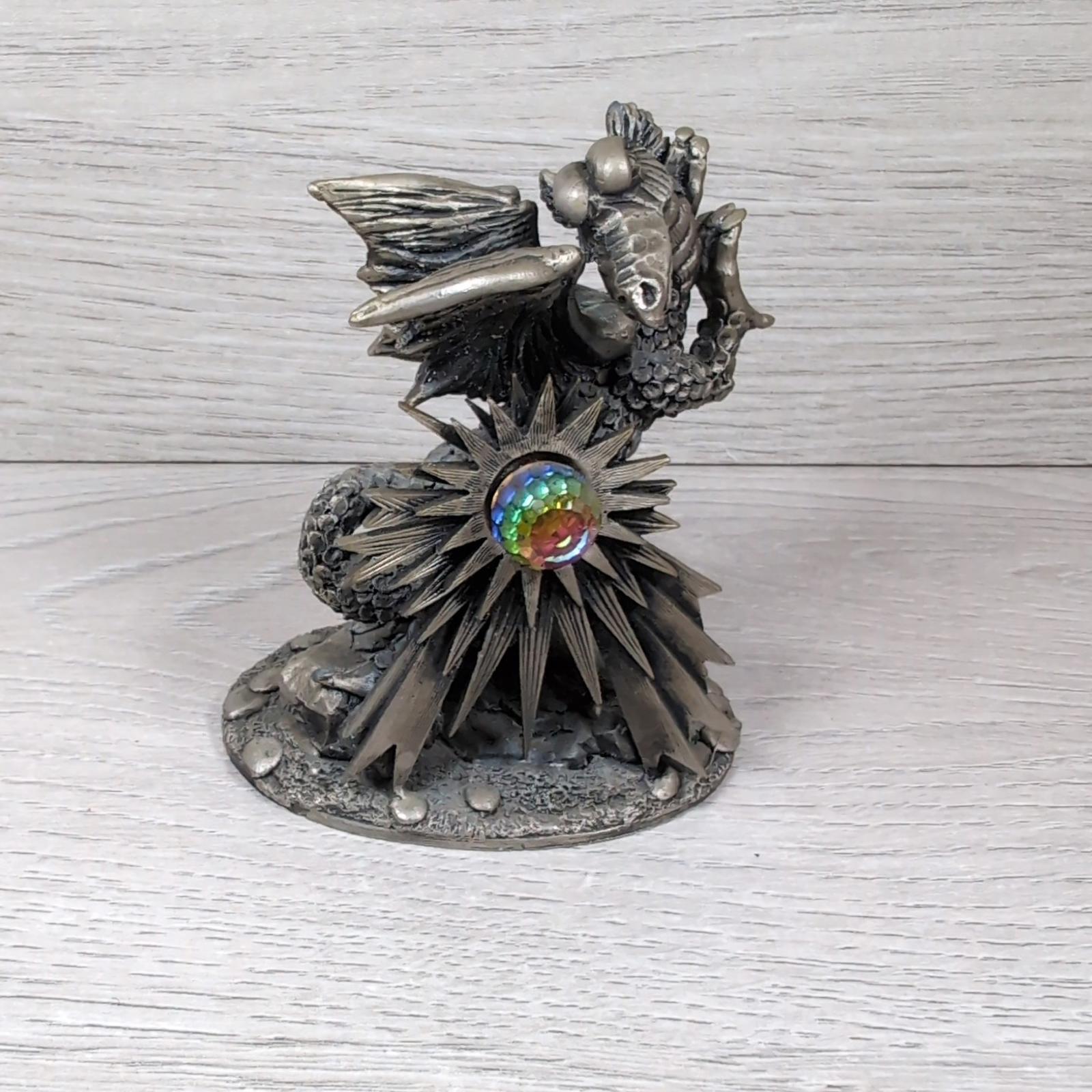 Myth & Magic The Dragon Of Light 3085 The Tudor Mint Pewter Metal Figure