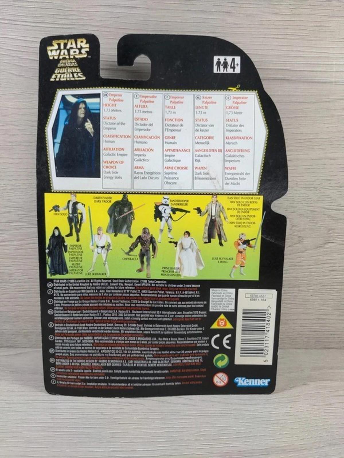 Kenner Star Wars Palpatine Figure 1996 Tri Logo Sealed Blister Pack