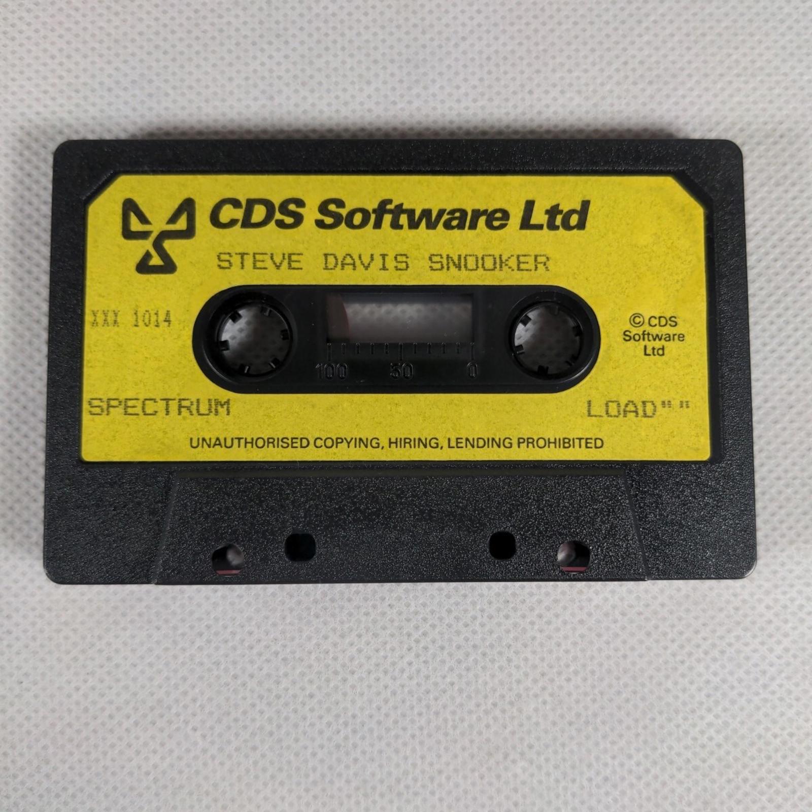 Steve Davis Snooker ZX Spectrum 48K 128K Game Cassette Tested & Working
