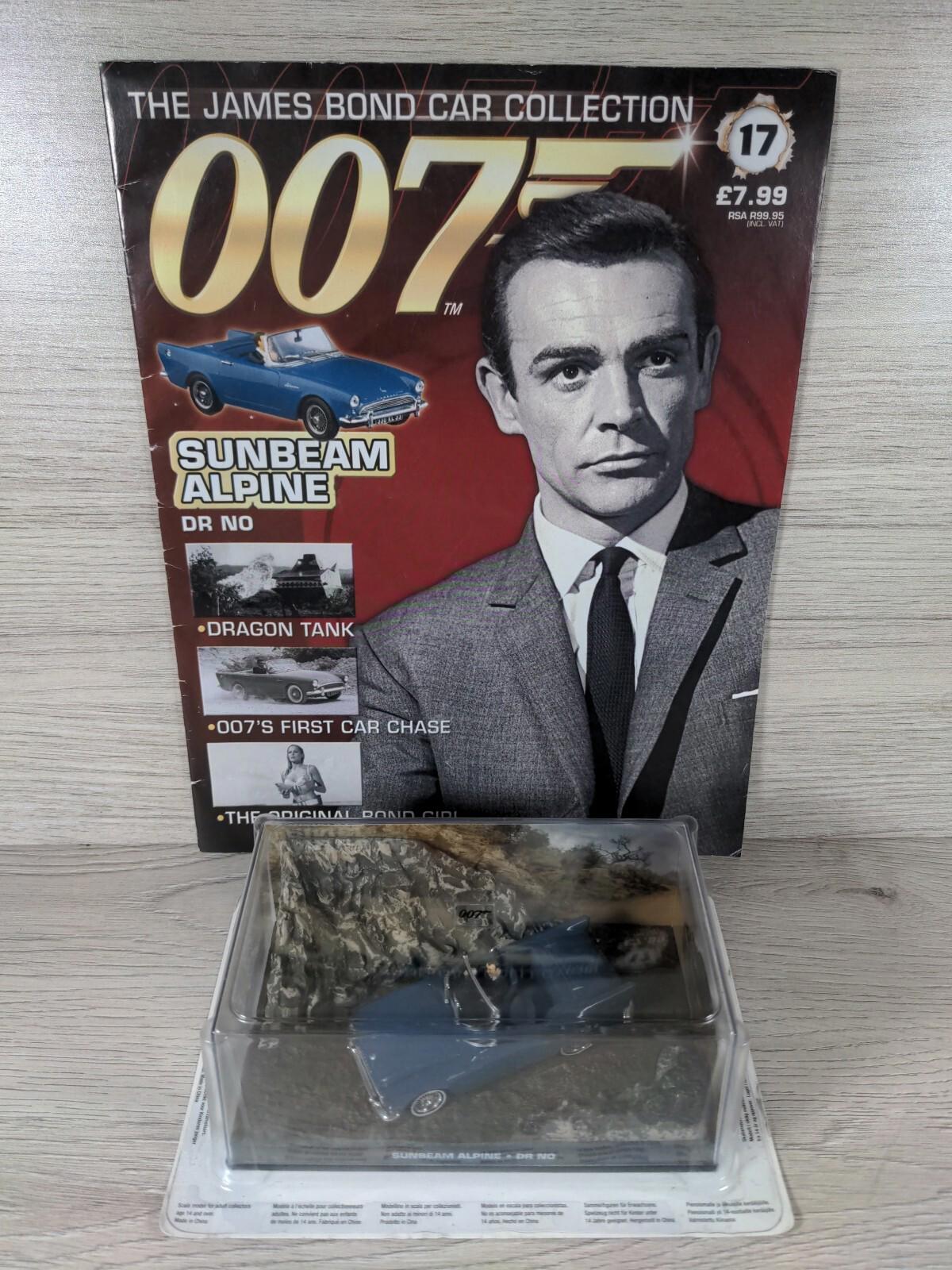 Eaglemoss James Bond 007 Sunbeam Alpine Diecast Car 1:43 Scale With Magazine #17