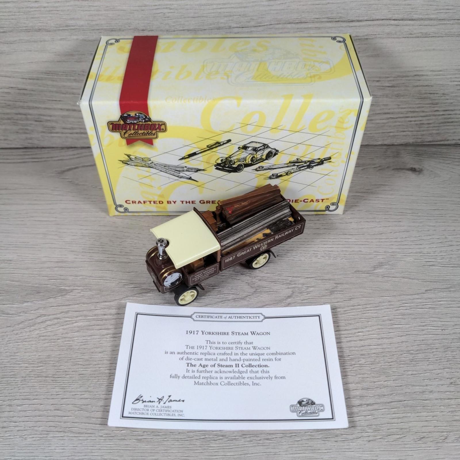 Matchbox Collectables 1917 Yorkshire Steam Wagon Diecast Model YAS11-M Vintage - Retrorama UK