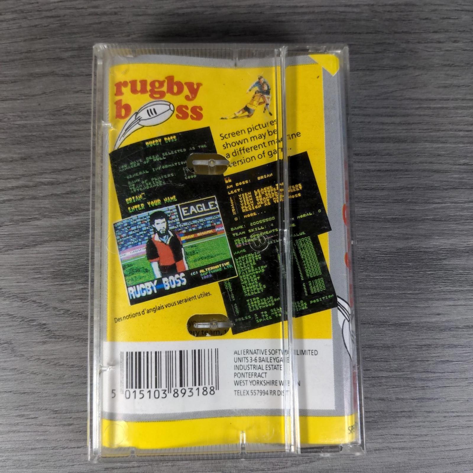 Rugby Boss ZX Spectrum 48/128K Game Cassette Tested & Working