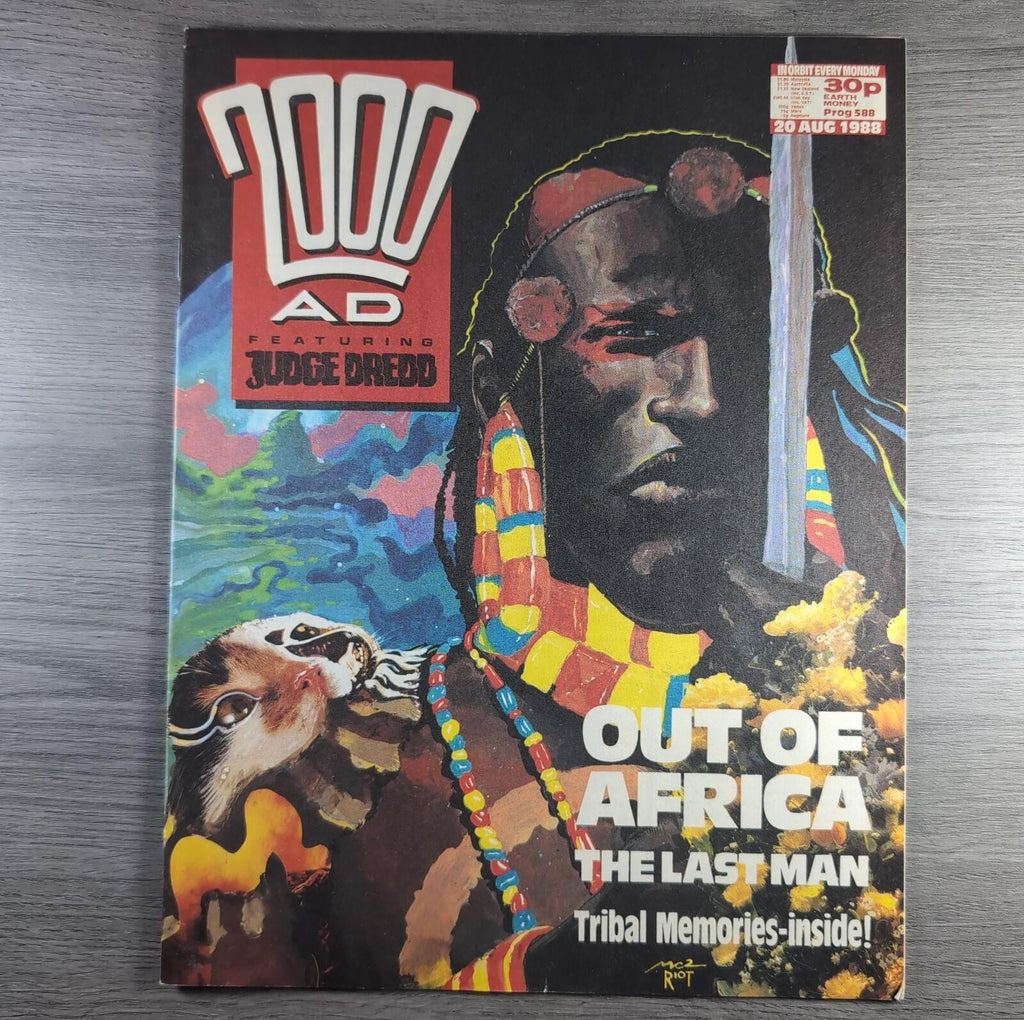 2000AD Prog 588 Featuring Judge Dredd 20th August 1988 Vintage Comic