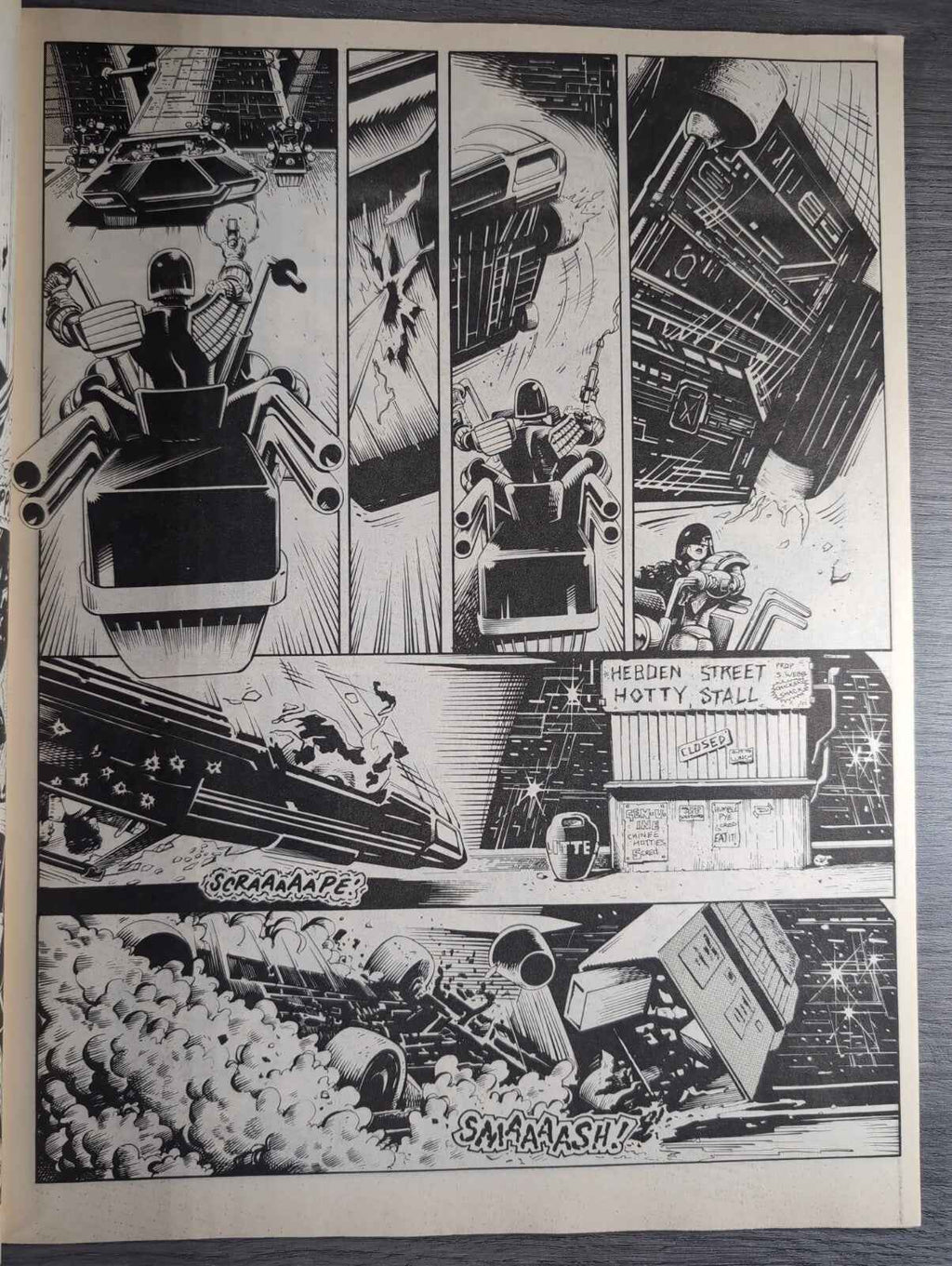 2000AD Prog 525 Featuring Judge Dread Comic 6th June 1987 Vintage Retro Comic