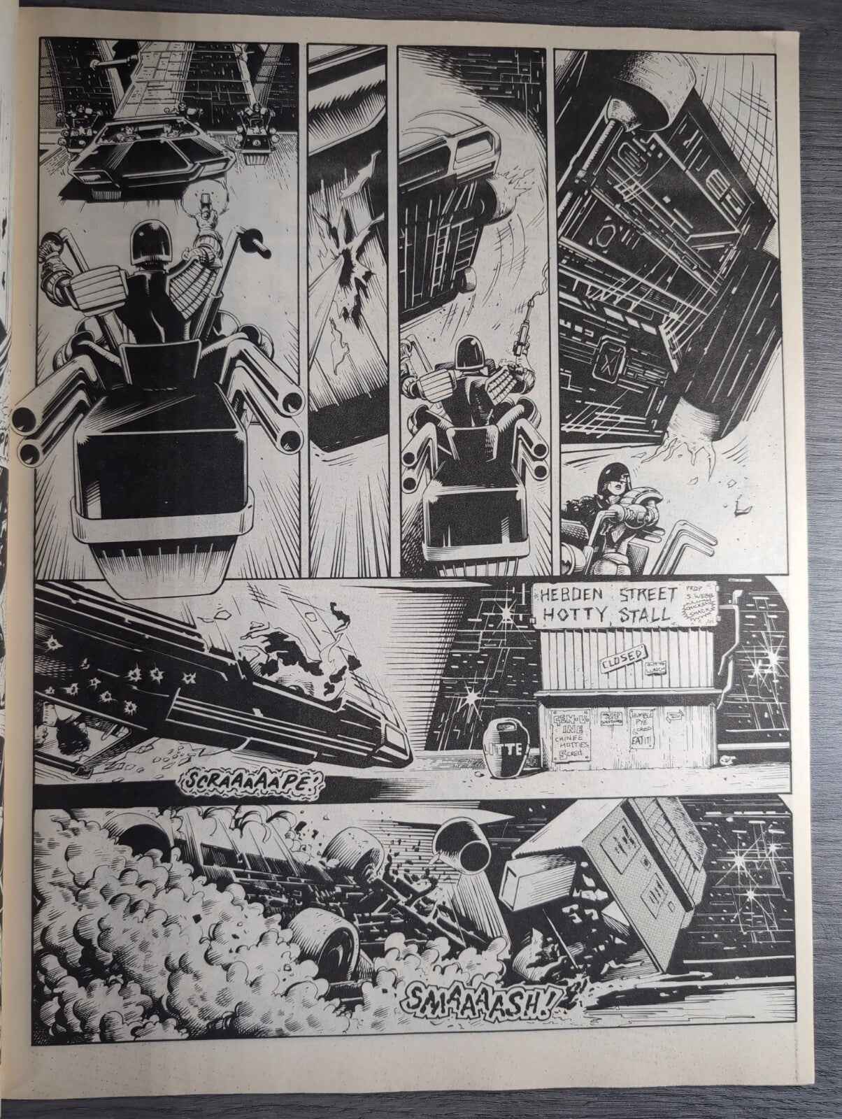 2000AD Prog 525 Featuring Judge Dread Comic 6th June 1987 Vintage Retro Comic