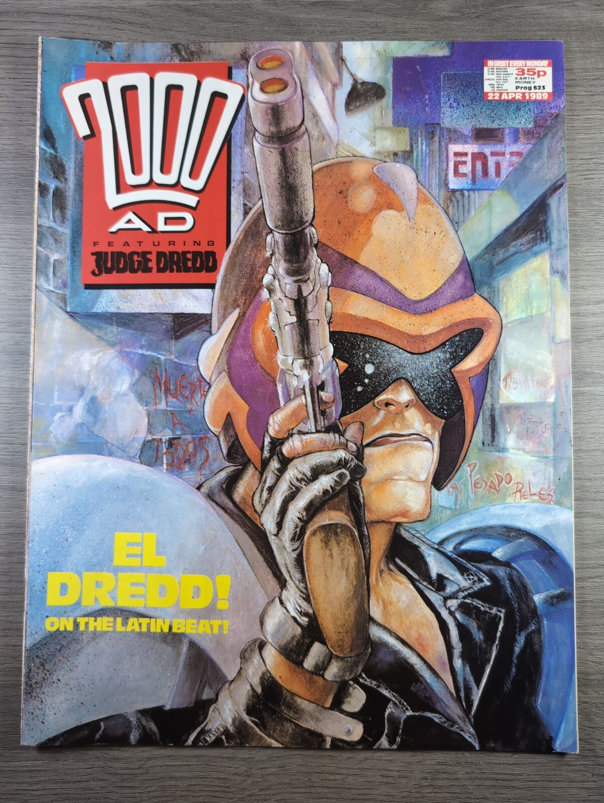 2000AD Prog 623 Featuring Judge Dread Comic 22nd April 1989 Vintage Retro Comic