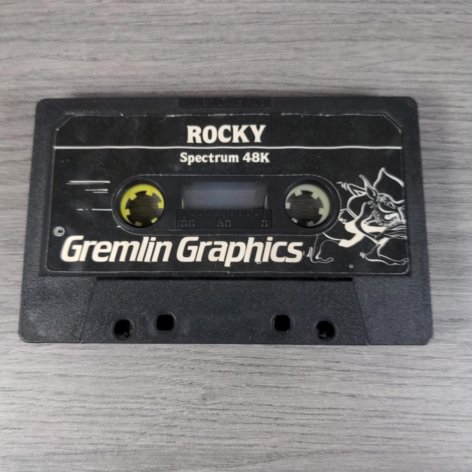 Rocky ZX Spectrum 48K Game Cassette Gremlin Graphics Tested & Working