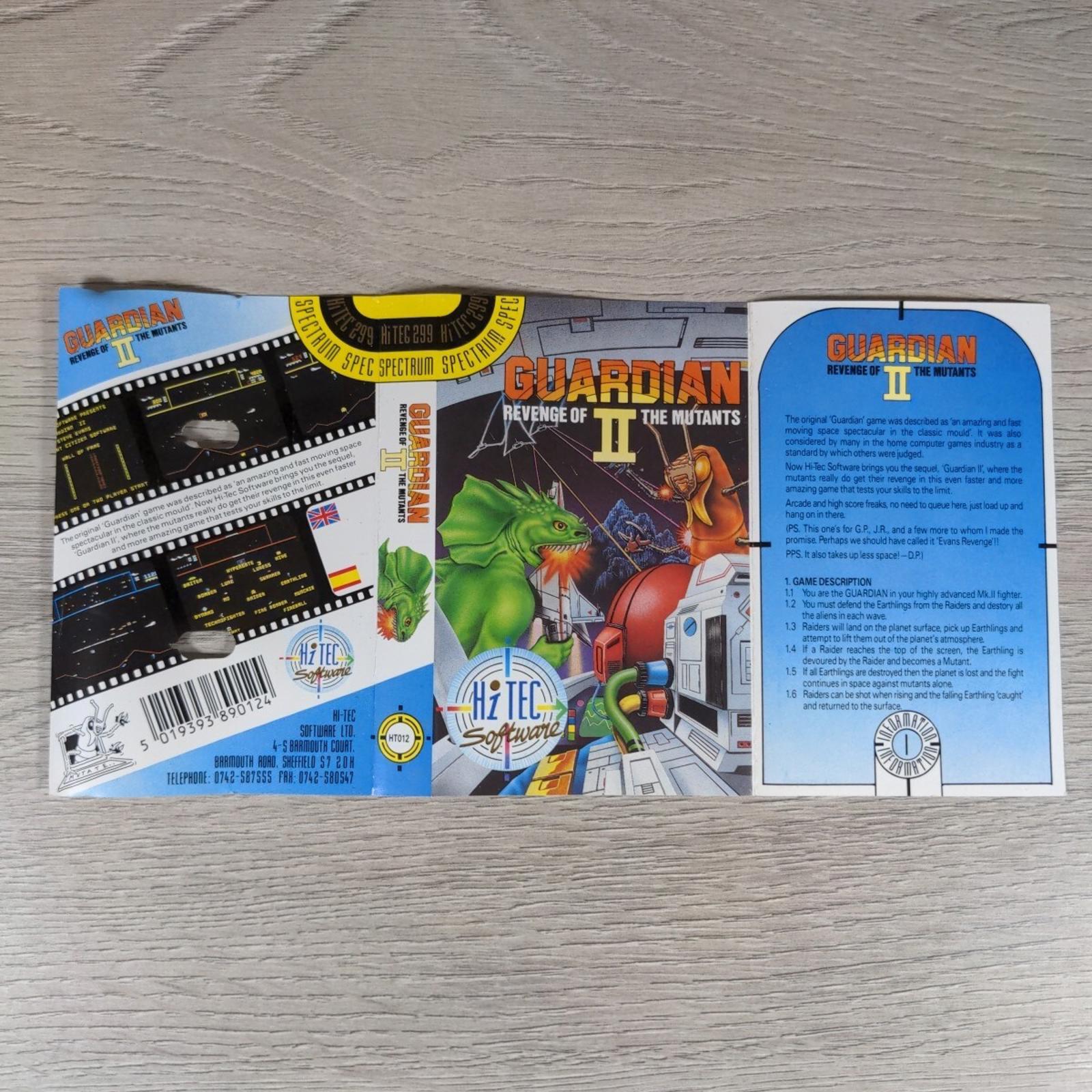 Guardian II Revenge Of The Mutants ZX Spectrum Game Cassette Tested & Working