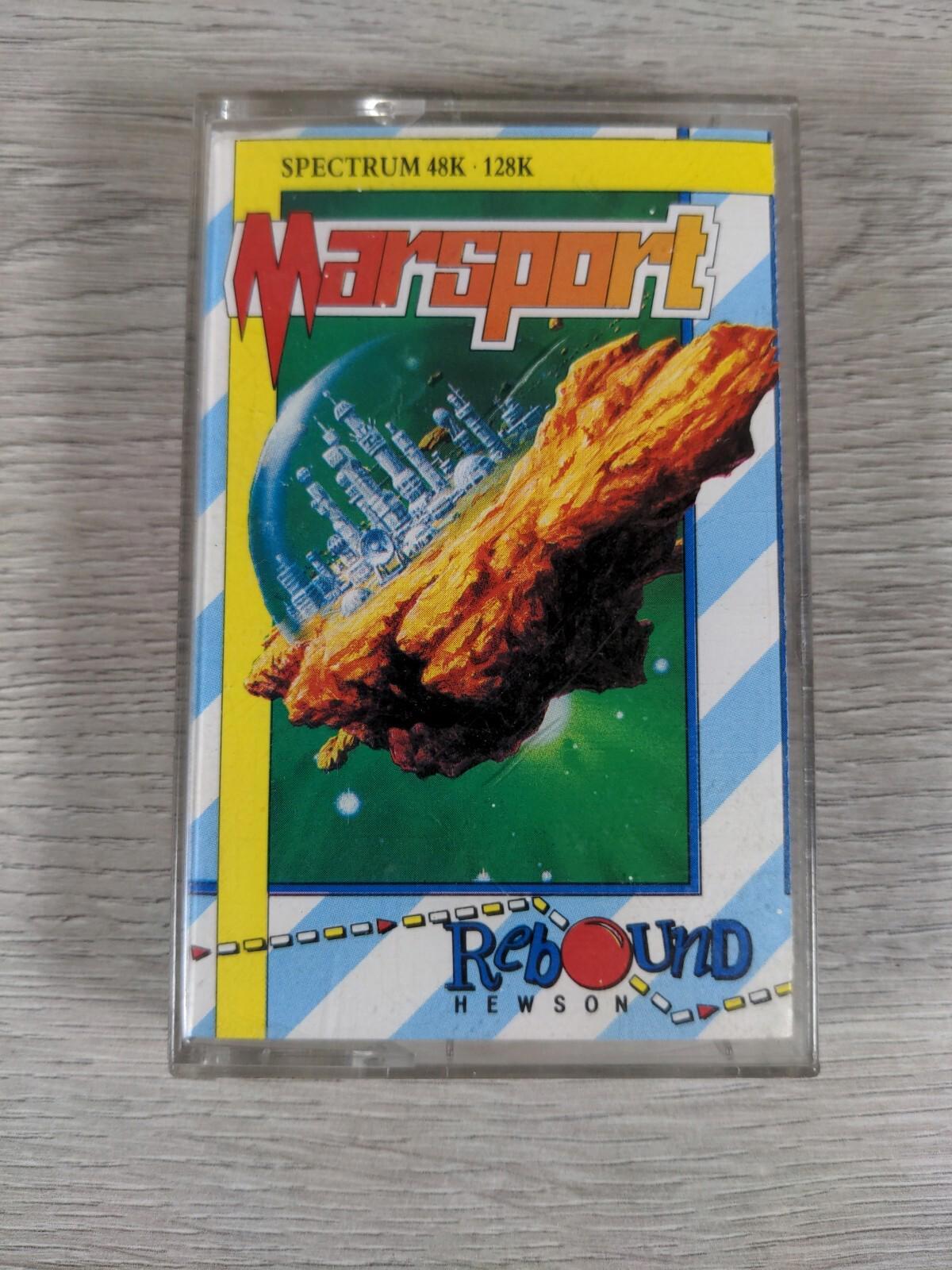 Marsport ZX Spectrum 48K 128K Video Game Cassette Tested & Working