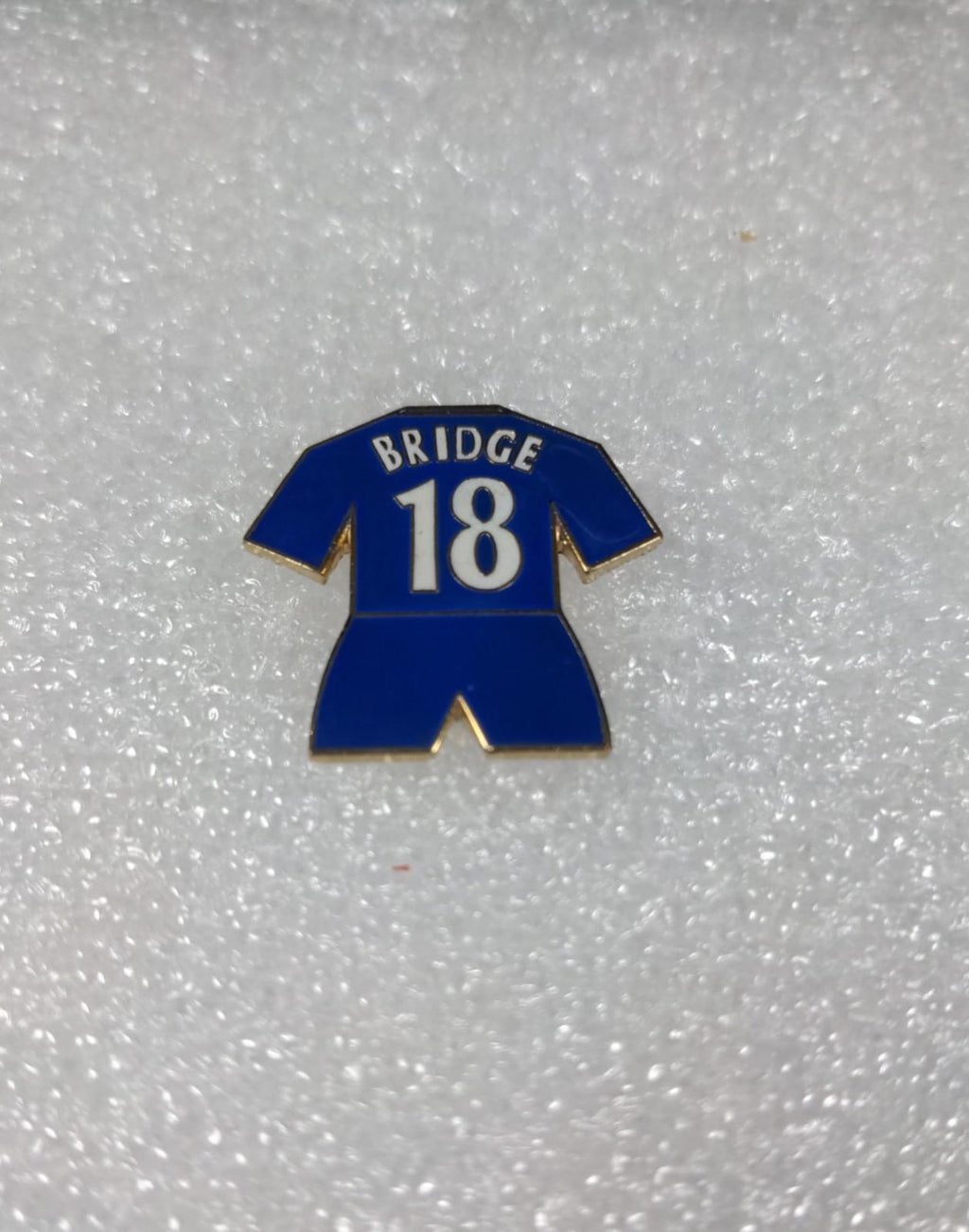 Chelsea Football Club Bridge No18 Shirt Enamel Pin Badge - Retrorama UK
