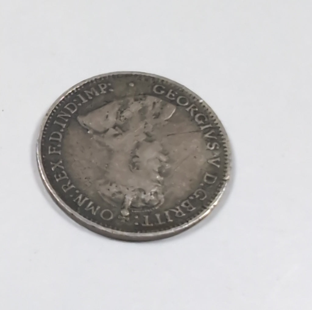 1927 George V Sterling Silver 3D Threepence Coin Good Condition Vintage Coin