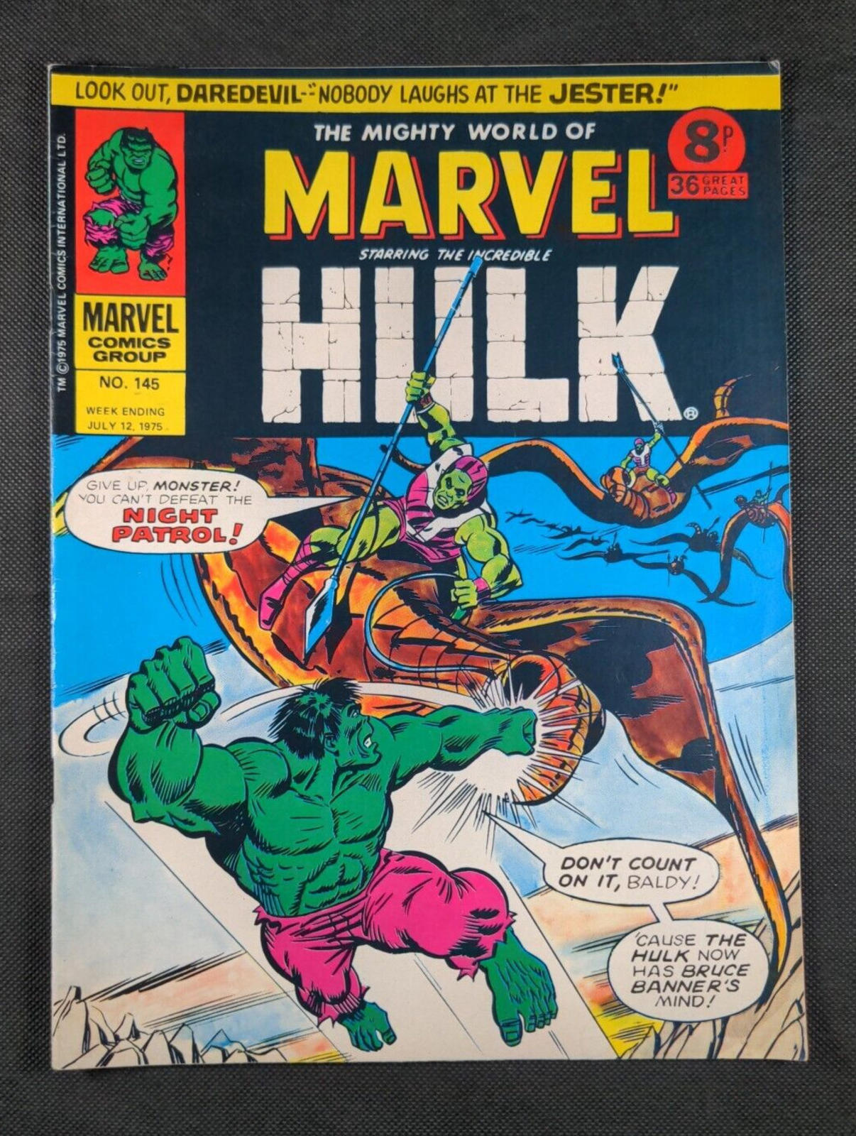 Mighty World of Marvel Issue No 145 July 1975 Marvel UK Vintage Comic