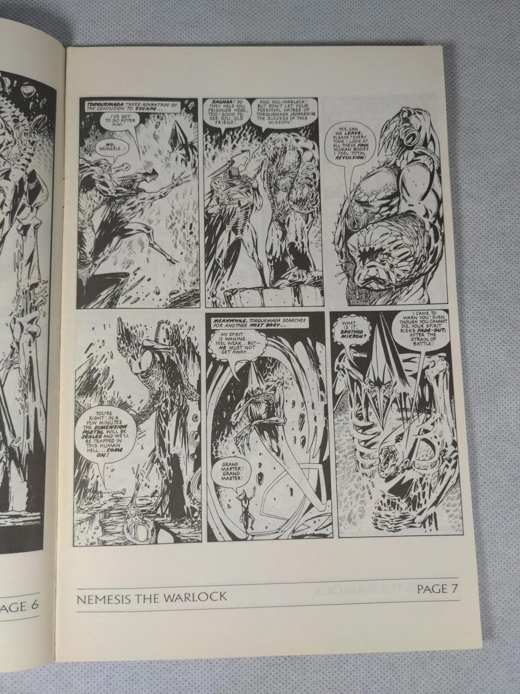 Nemesis The Warlock # 3 Fleetway Quality Comics 1989 Alien Terror Mils & O'Neil - Retrorama UK
