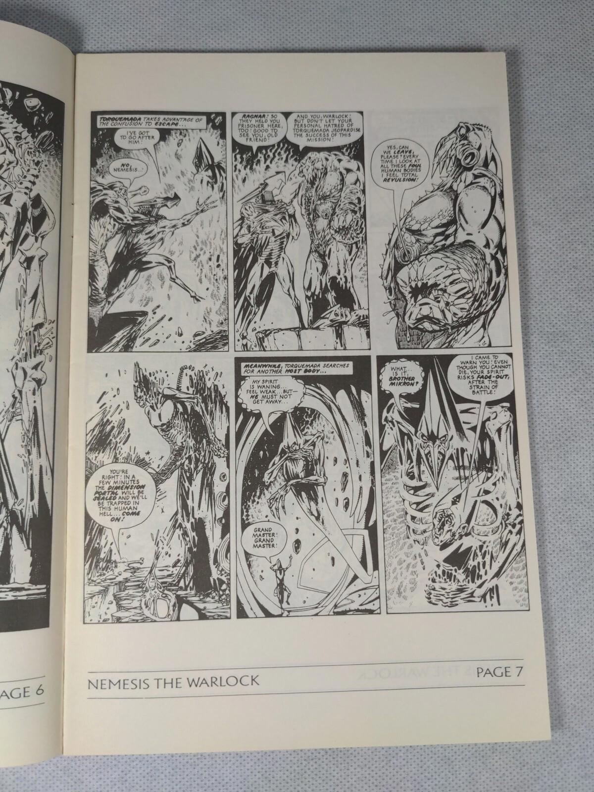 Nemesis The Warlock # 3 Fleetway Quality Comics 1989 Alien Terror Mils & O'Neil - Retrorama UK