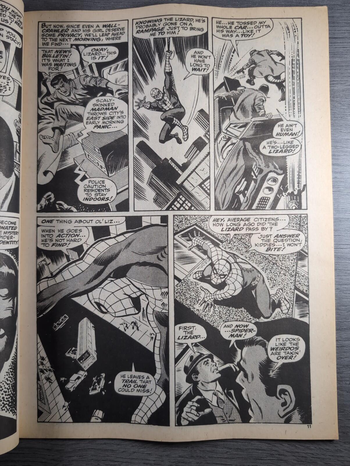 Spider-Man Comics Weekly No 92 Marvel Comics UK 16th November 1974 Vintage Comic