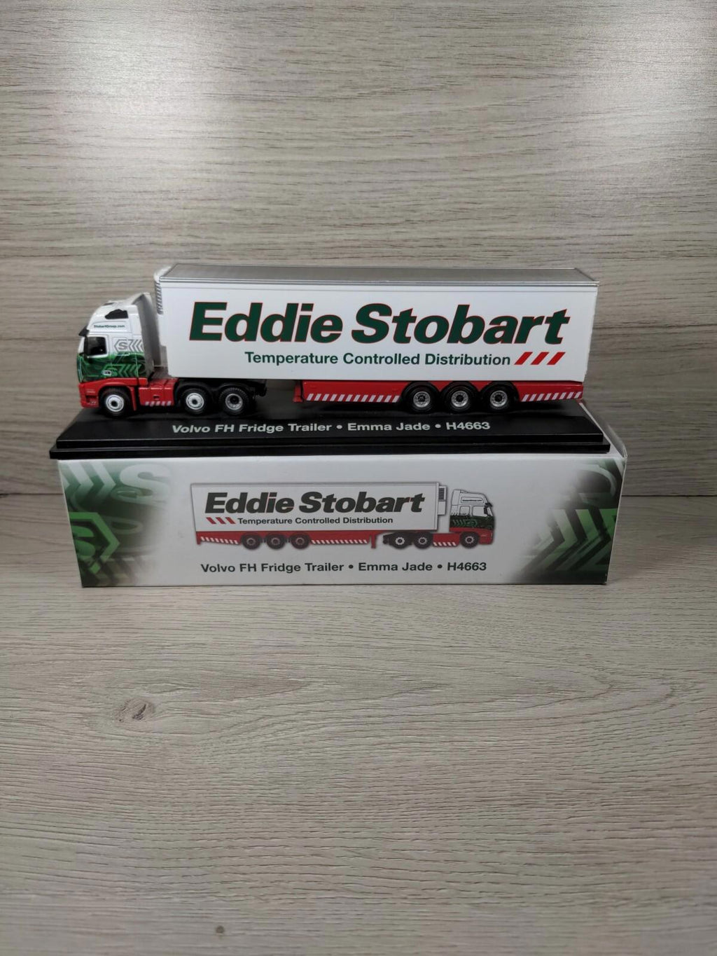 Atlas Editions Eddie Stobart Volvo FH Fridge Trailer - Emma Jade - H4663 Diecast