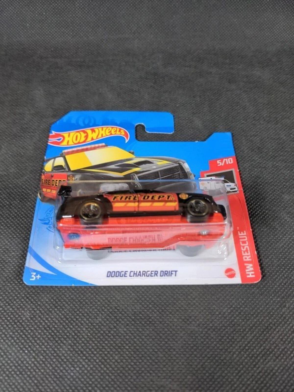 Hot Wheels Doge Charger Drift 5/10 HW Rescue 2021 Number 216/250 Diecast Car - Retrorama UK