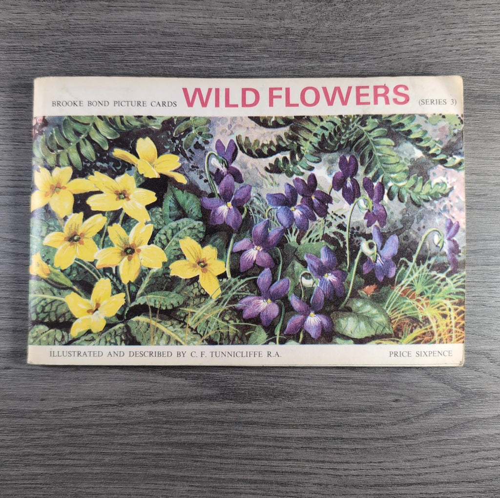 Brooke Bond Tea Picture Cards Album Wild Flowers Complete Set
