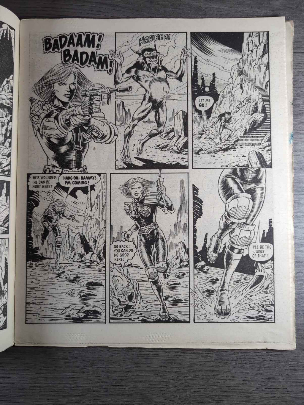 2000AD Prog 473  Featuring Juddge Dread Comic Date 7th June 1986 Vintage Comics