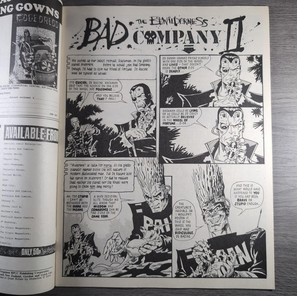 2000AD Prog 551 Featuring Judge Dredd 5th December 1987 Vintage Comic