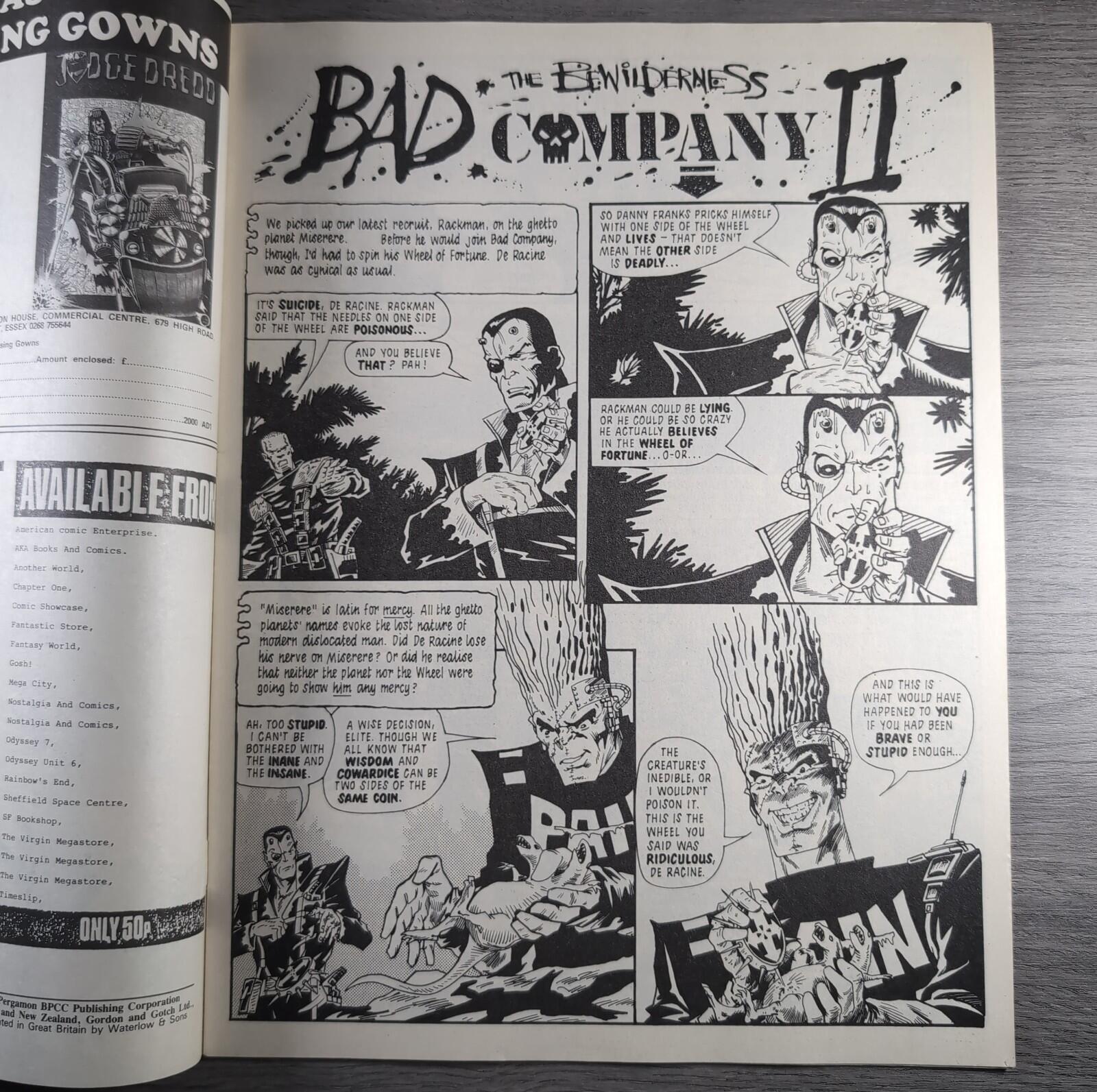 2000AD Prog 551 Featuring Judge Dredd 5th December 1987 Vintage Comic