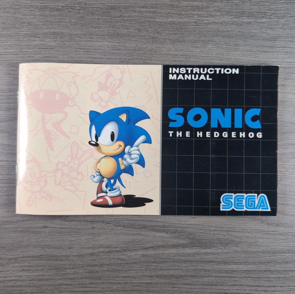 Sonic The Hedge Sega Mega Drive Game & Manual Tested & Working UK PAL Region