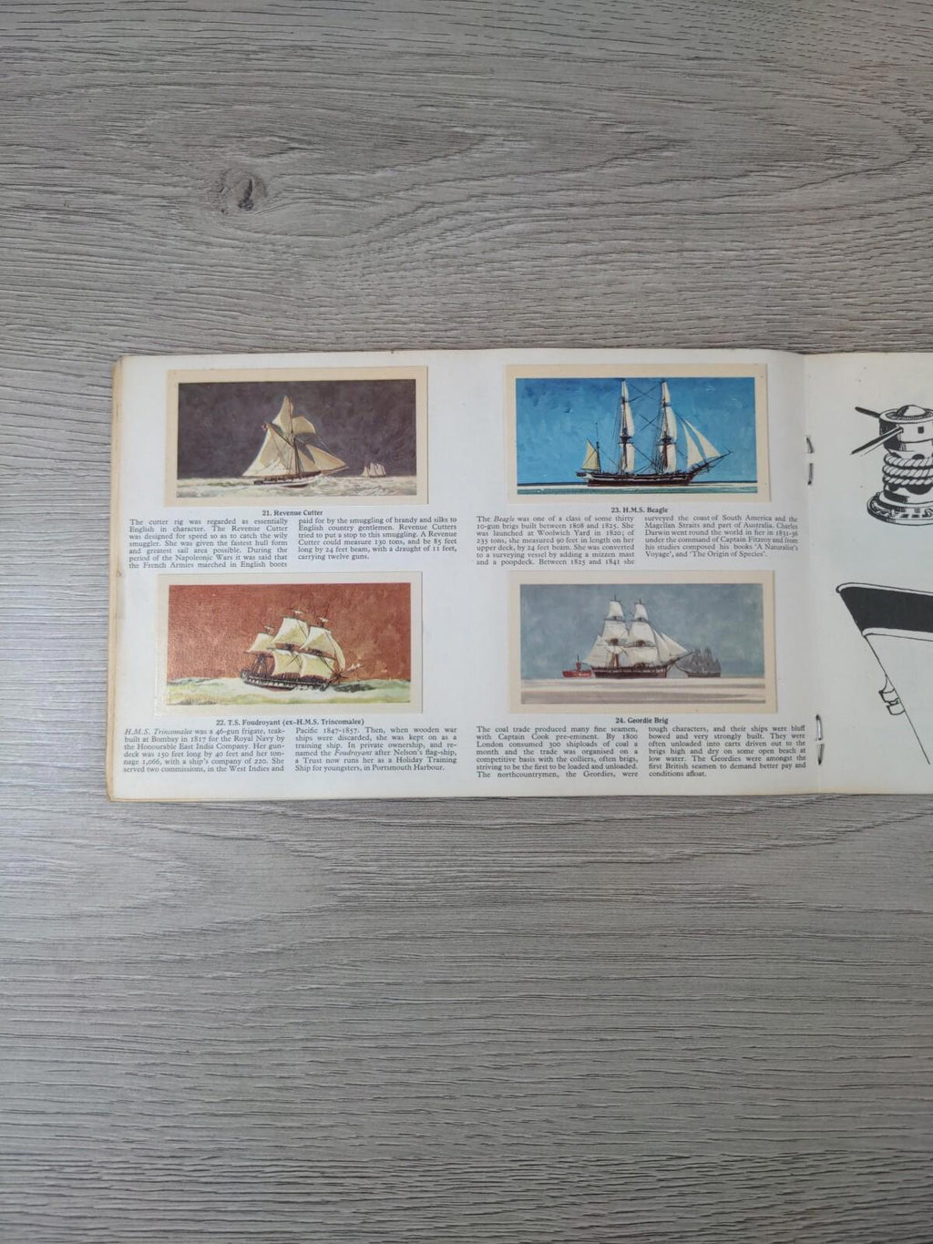 Brooke Bond Tea Cards: The Saga Of Ships Album Complete With All Cards In Set