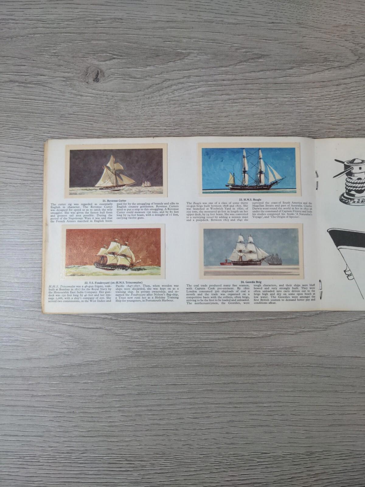 Brooke Bond Tea Cards: The Saga Of Ships Album Complete With All Cards In Set