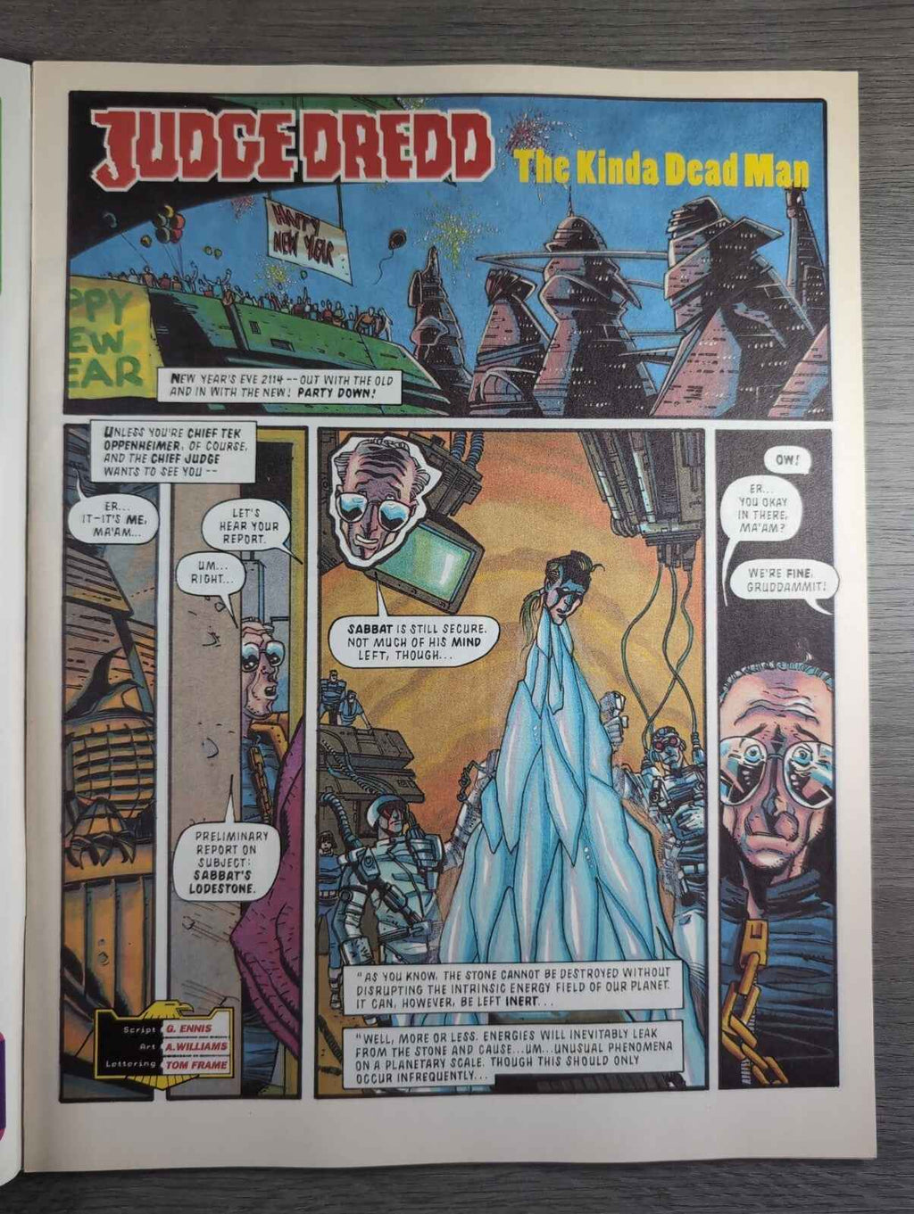 2000AD Prog 816 Featuring Judge Dredd Comic 2nd Jan 1993 Vintage Retro Comic