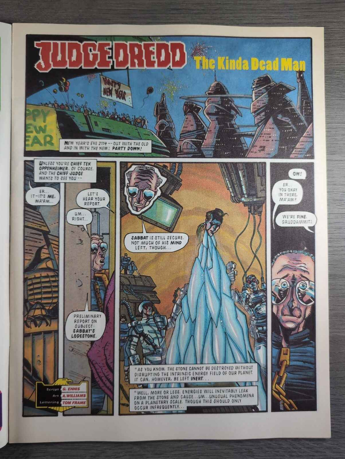 2000AD Prog 816 Featuring Judge Dredd Comic 2nd Jan 1993 Vintage Retro Comic