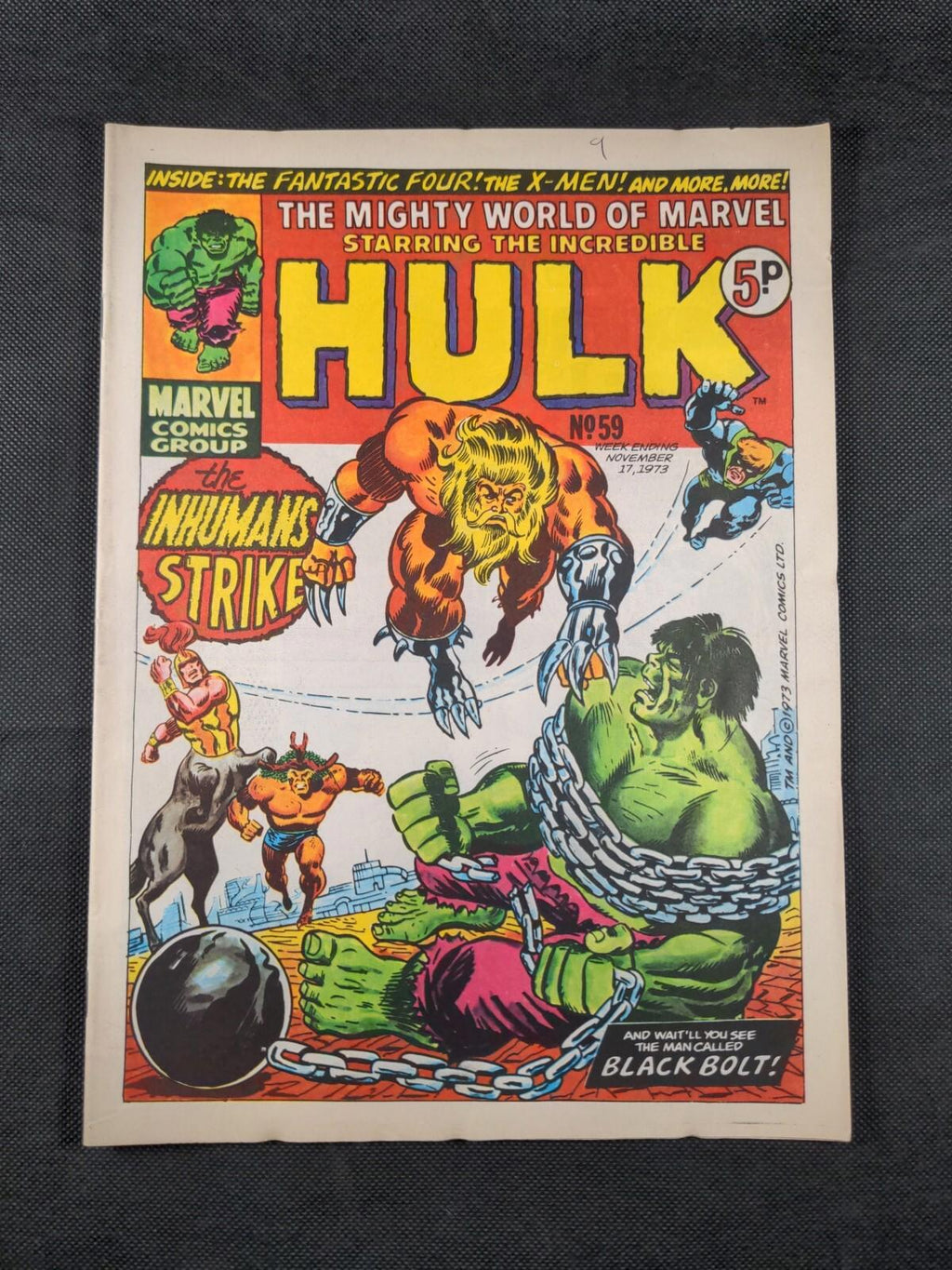 Mighty World of Marvel Issue No 59 November 1973 Vintage Marvel UK Comic - Retrorama UK