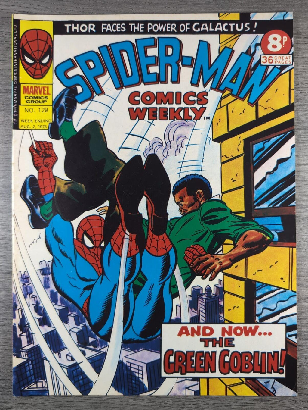 Spider-Man Comics Weekly No. 129 Marvel Comics UK 2nd August 1975