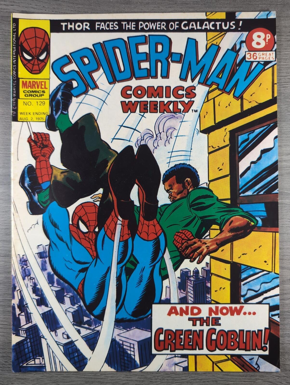 Spider-Man Comics Weekly No. 129 Marvel Comics UK 2nd August 1975