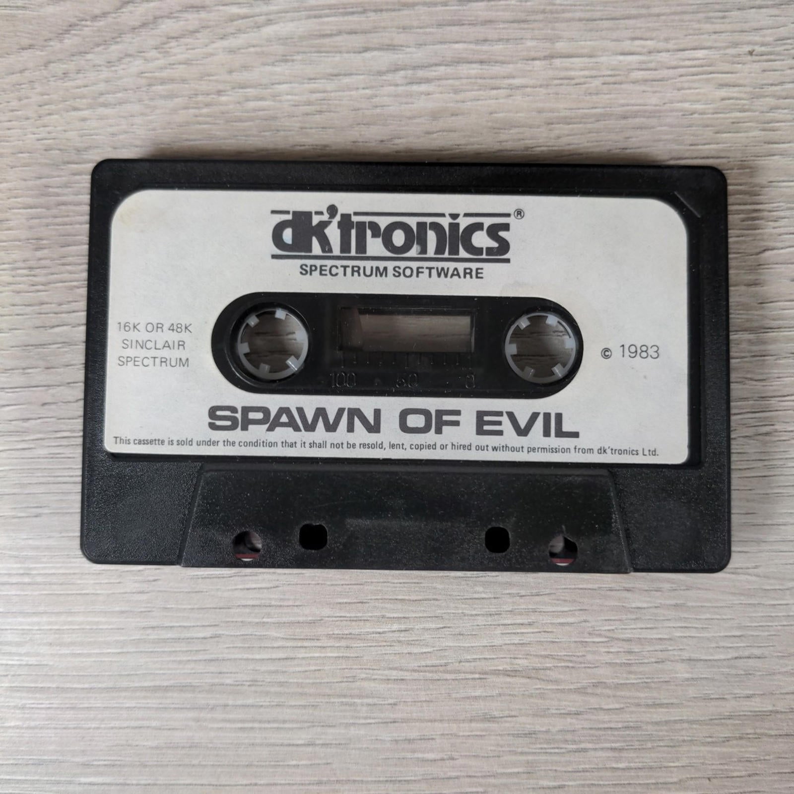 Spawn of Evil ZX Spectrum 16K 48K Game Cassette Tested & Working - Retrorama UK